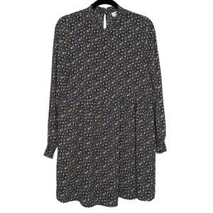 JACQUELINE de YONG long‎ sleeve floral Piper Aline summer dress sz 36 US sz 6